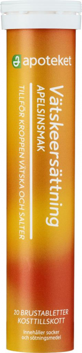 APOTEKET ORAL REHYDRATION TABLETS ORANGE 20 PCS in the group BATHROOM / PHARMACY at Amet & Partners AB (215393)