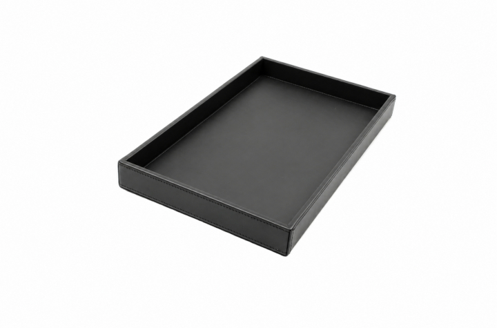 MARK - PU LEATHER TRAY in the group HOTEL ROOM / TRAY at Amet & Partners AB (TRY.PU.BLK.3622.REC)
