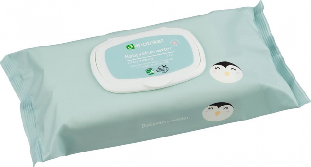 APOTEKET BABY WET WIPES 72 PCS