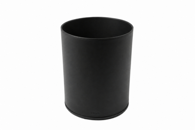 ROT - PU LEATHER WASTE BIN