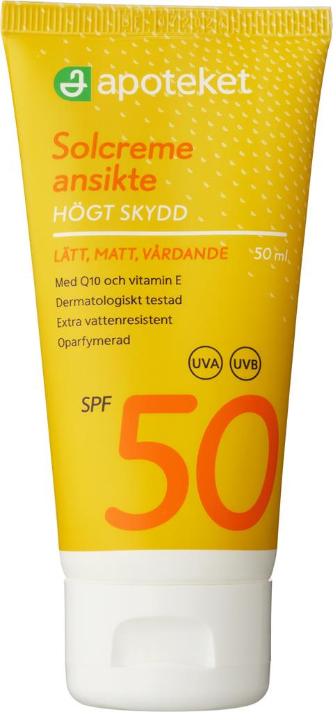 APOTEKET FACE SUNSCREEN SPF 50, 50 ML
