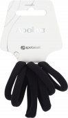APOLIVA SOFT HAIR TIES BLACK 6 PCS APOLIVA SOFT HAIR TIES BLACK 6 PCS